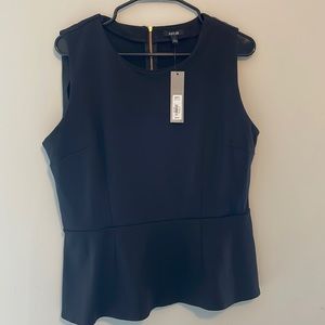 Apt. 9 large black peplum sleeveless top